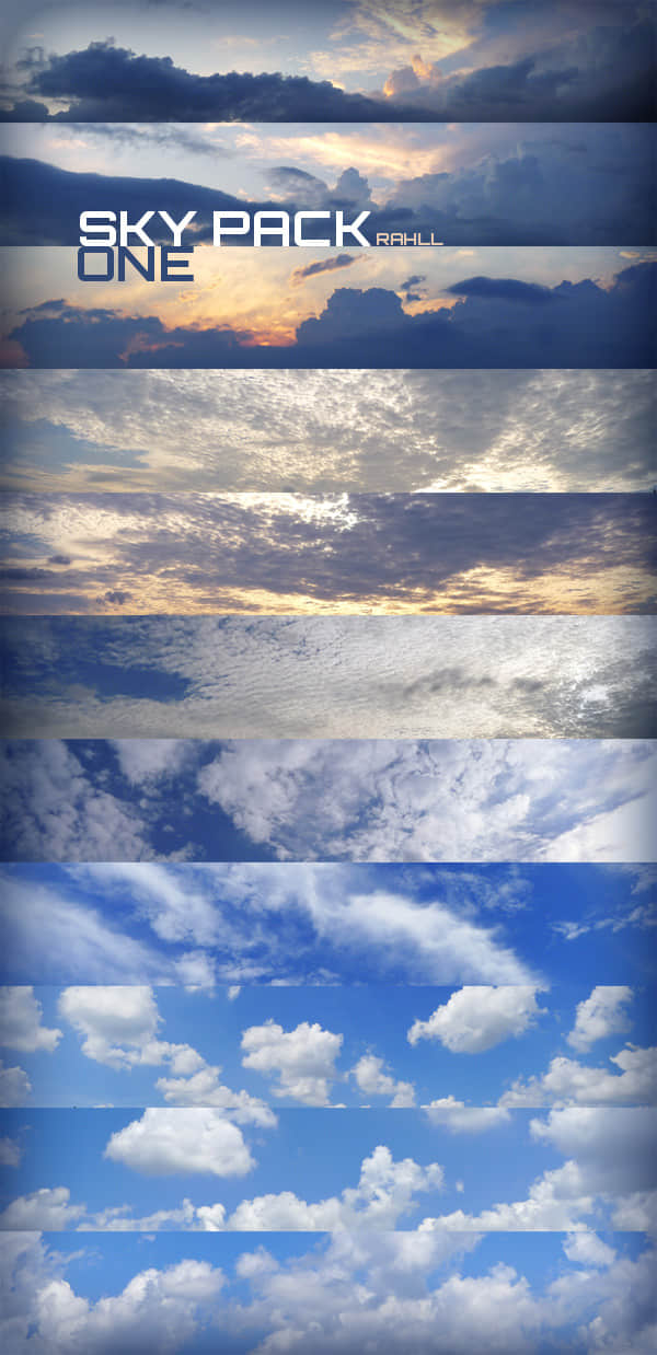 高清真实的云朵天空图片素材Photoshop笔刷下载