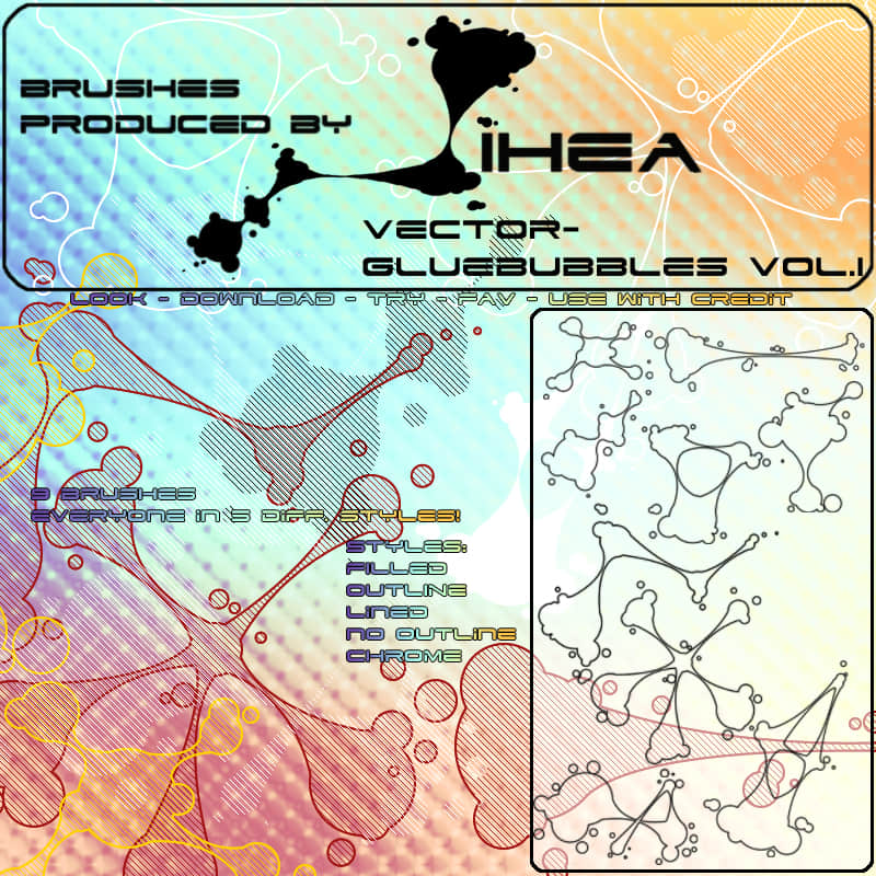 泡沫、泡泡表面纹理效果Photoshop笔刷素材
