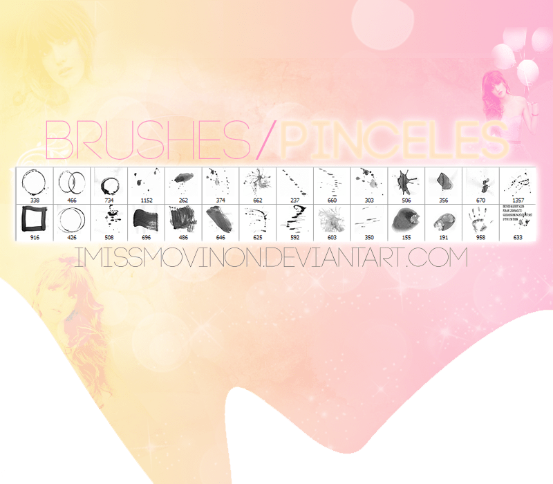 一组污渍、血迹、血手印等Photoshop笔刷