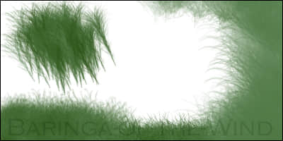CG画笔小青草Photoshop笔刷素材