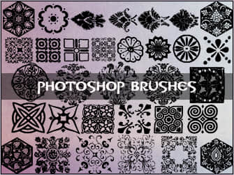 Photoshop古典艺术花纹素材笔刷