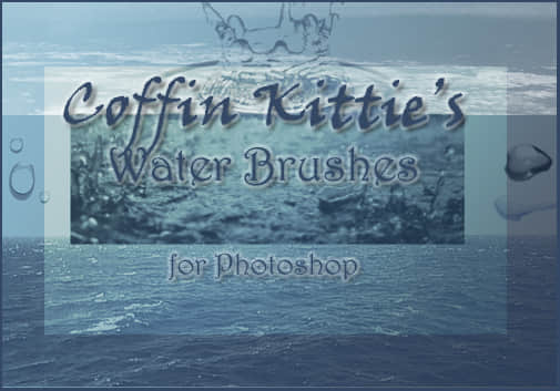 又一个水效果、水滴、水面Photoshop笔刷素材