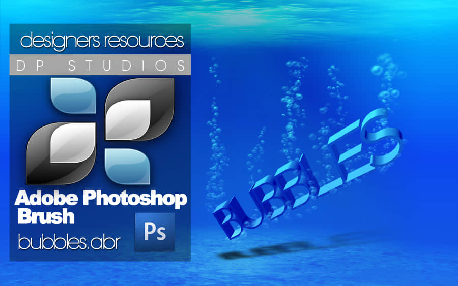 水中的气泡效果Photoshop笔刷素材下载