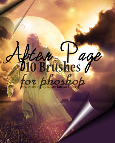 3D页面卷曲效果photoshop笔刷背景素材