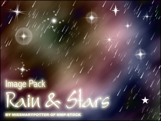 流星雨、星星效果photoshop背景笔刷