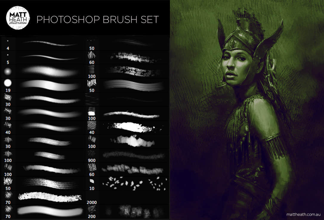 蜡笔、粉笔划痕笔触Photoshop CS6笔刷素材下载