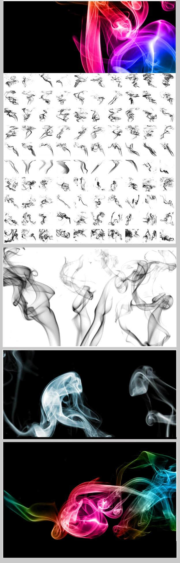 高清1250PX多种烟雾素材photoshop笔刷