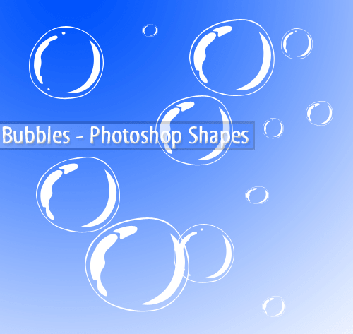 卡通水泡、泡泡、气泡photoshop自定义形状素材