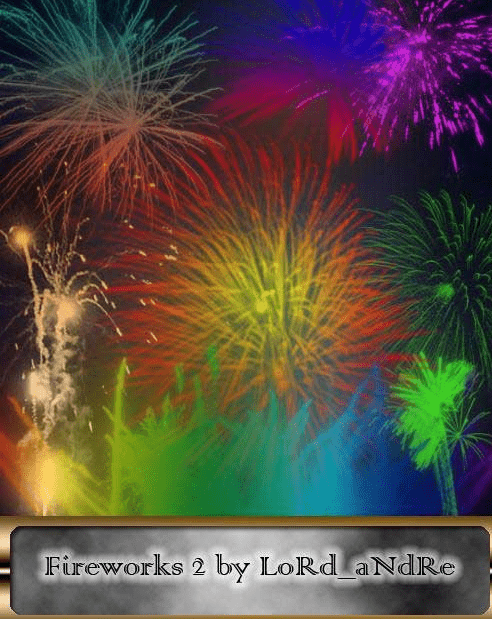绚丽的烟花绽放、烟火效果PS笔刷