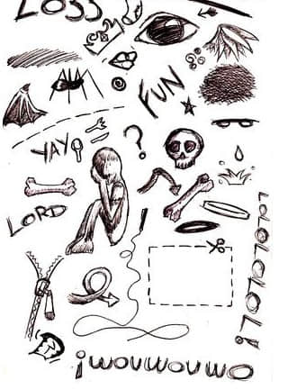 乱画恐怖涂鸦PS笔刷