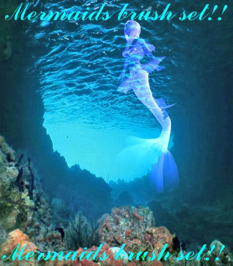 梦幻的美人鱼PS笔刷