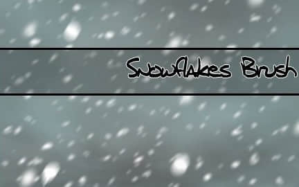 暴风雪、下雪PS笔刷