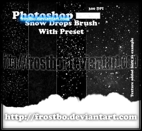 简单的下雪天气效果笔刷