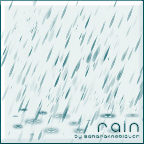 Photoshop CS2专用一组下雨效果笔刷