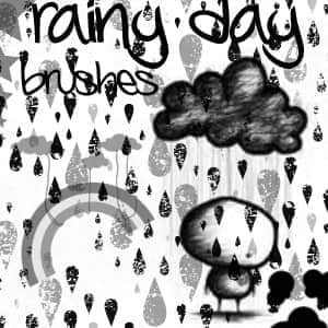卡通小雨人照片装饰笔刷