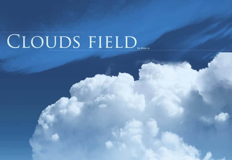 Photoshop CS5高清天空云朵白云笔刷