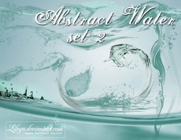 Photoshop 水浪水花水滴效果笔刷