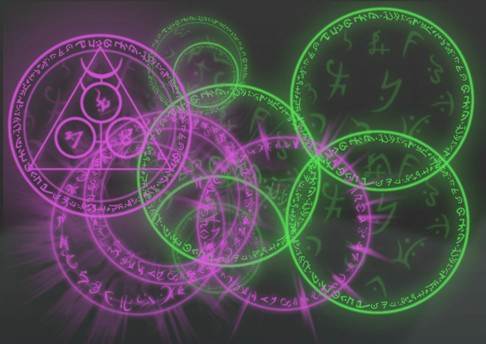 奇幻魔幻效果的魔法阵组合笔刷