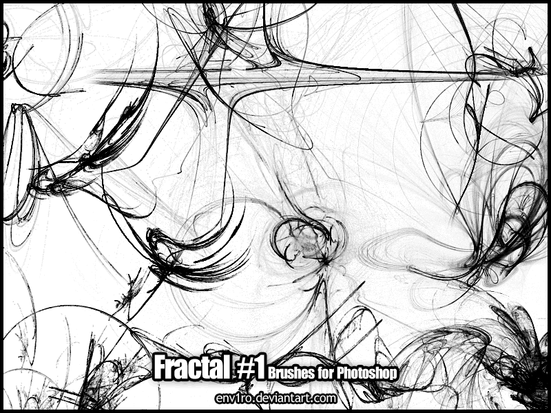 完美漂亮的分形刷子画笔笔刷