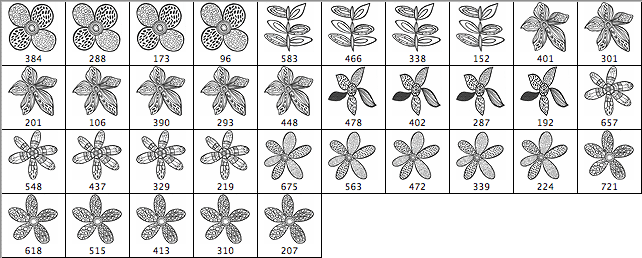 矢量花卉花瓣笔刷下载