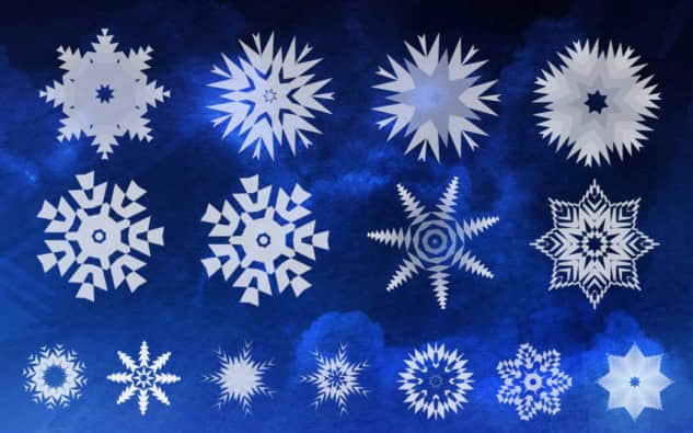 矢量状雪花笔刷