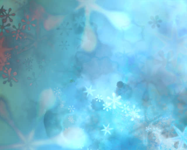 水彩画式雪花笔刷