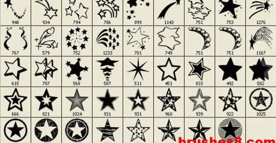 星星笔刷套装-玩吧资源站