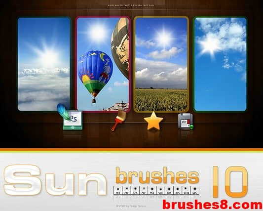 太阳笔刷