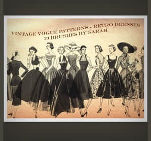 时髦女郎笔刷-玩吧资源站