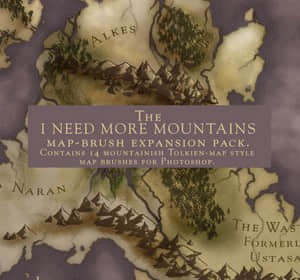 山峰笔刷-玩吧资源站