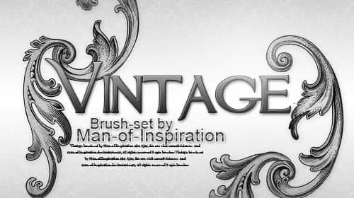 古花纹笔刷-玩吧资源站
