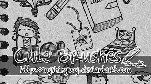可爱动漫笔刷-玩吧资源站