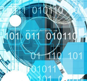 数字时代背景笔刷-玩吧资源站