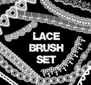 蕾丝边笔刷-玩吧资源站
