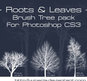 树木笔刷包-玩吧资源站