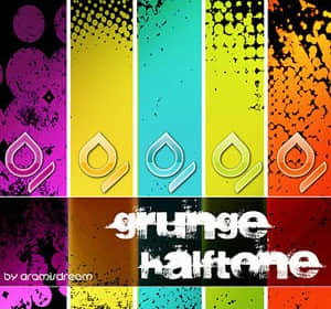 半色调背景笔刷-玩吧资源站