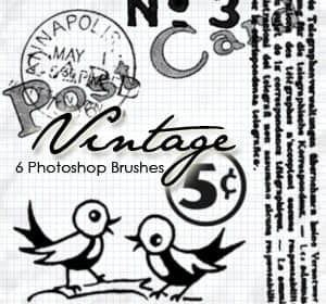 小鸟信封笔刷-玩吧资源站