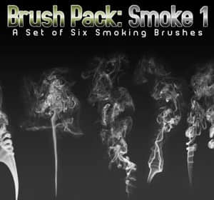 六个烟雾笔刷-玩吧资源站