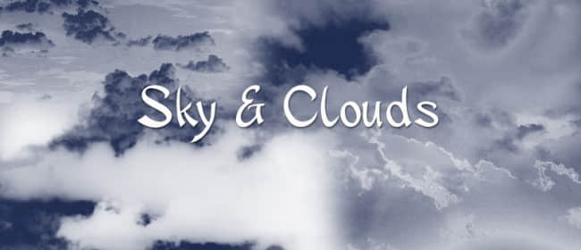 蓝天白云背景笔刷-玩吧资源站