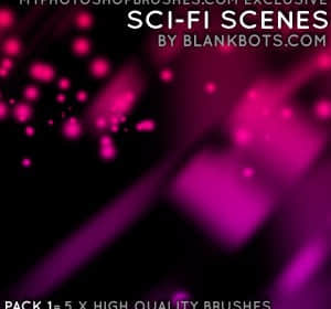 科幻场景笔刷-玩吧资源站