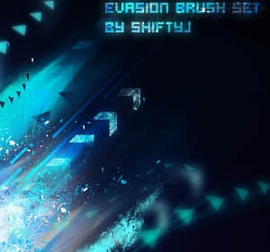 潮流背景元素笔刷-玩吧资源站