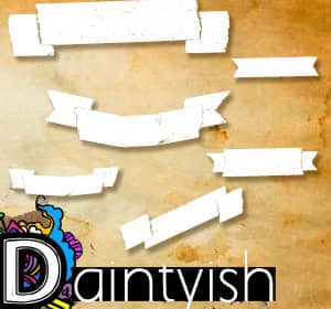 横幅标志笔刷-玩吧资源站