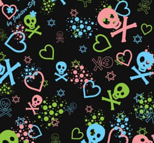 可爱骷髅头笔刷-玩吧资源站