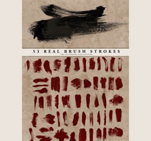 高清画笔笔触笔刷-玩吧资源站