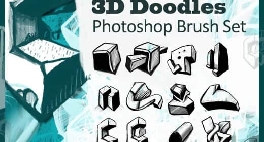 3D图形笔刷-玩吧资源站