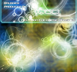 抽象光圈笔刷-玩吧资源站