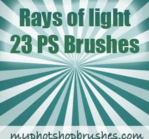 展示光芒四射背景笔刷-玩吧资源站