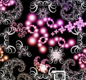 漂亮的分形花纹笔刷-玩吧资源站