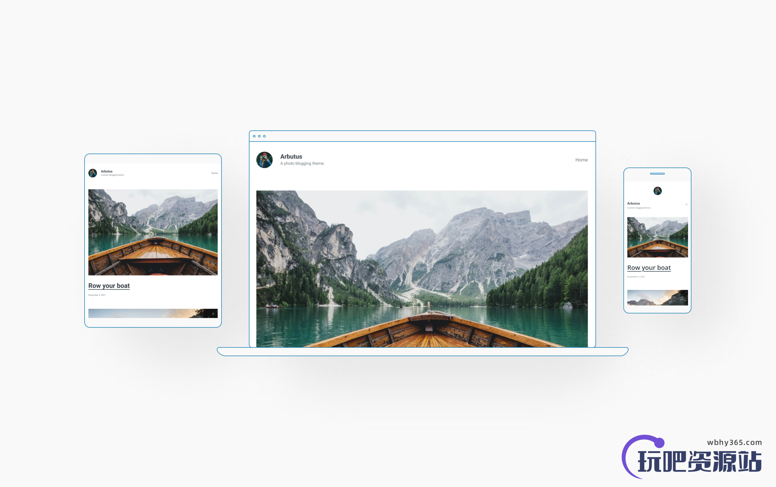推荐一款以照片为中心的 WordPress 主题:Arbutus-玩吧资源站