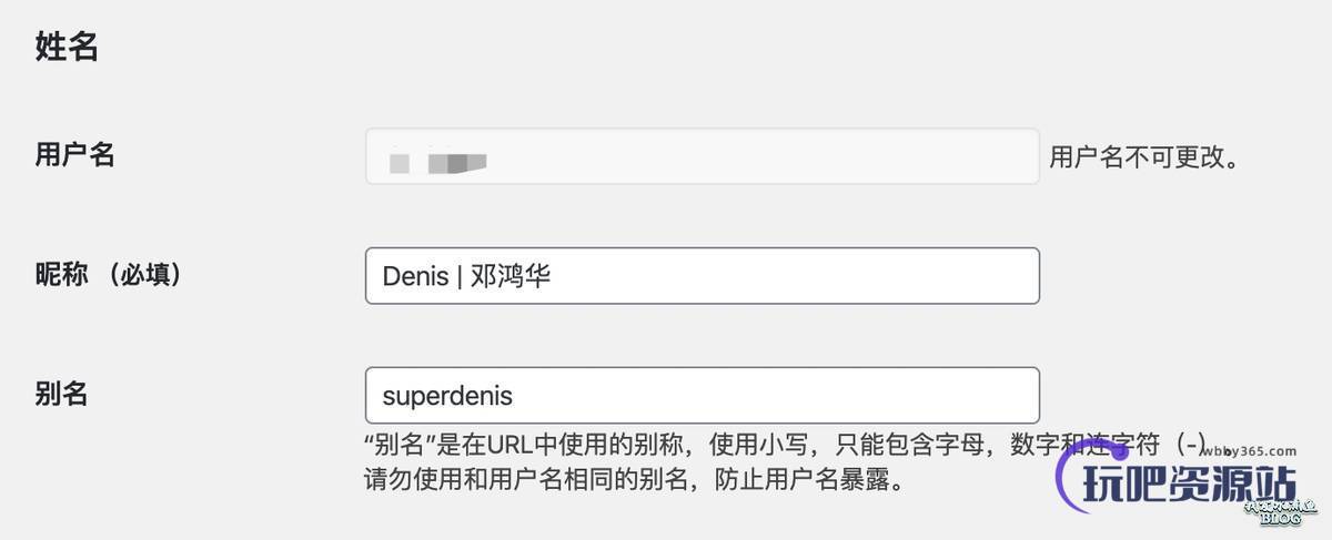 图片[4]-WPJAM「用户管理插件」：自定义头像，屏蔽个人设置，优化姓名设置，隐藏登录名，限制登陆失败次数，防止暴力破解等功能-玩吧资源站